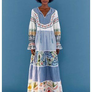 Nearly New Farm Rio Maxi Pineapple Dress